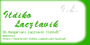 ildiko laczlavik business card